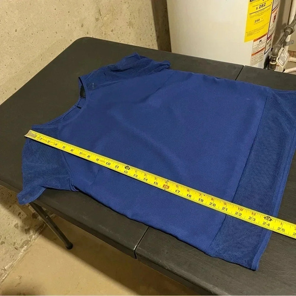 Harlowe And Graham Blouse Womens XS Blue Mesh - Picture 11 of 11